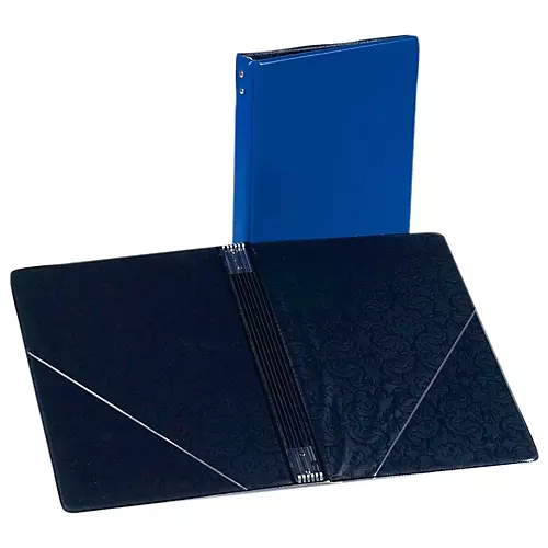 Marlo Plastics Choral Folder 7-3/4 x 11 With 7 Elastic Stays and 2 Clear, Flat, Diagonal Internal Pockets Green - musicians--Friend