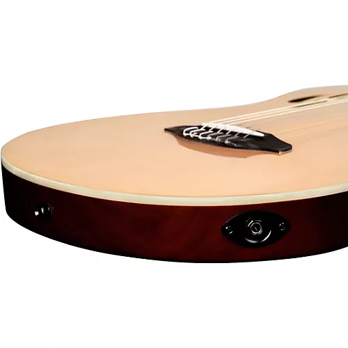 Ortega RTPSTD Nylon-String Acoustic-Electric Guitar Satin Black - musicians--Friend
