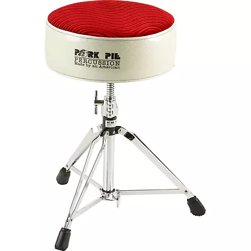 Pork Pie Round Drum Throne Black Sparkle - musicians--Friend