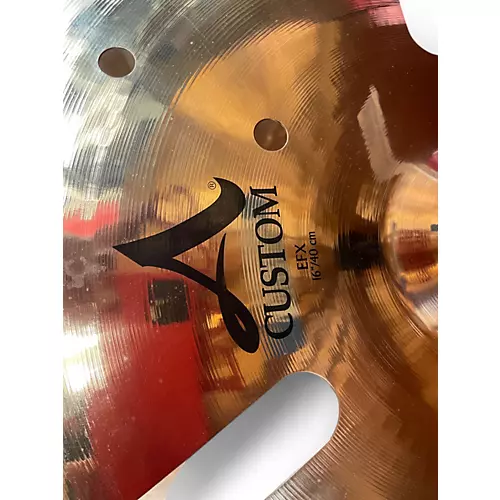 Used Zildjian 17in A Custom EFX Crash Cymbal 37 - musicians--Friend