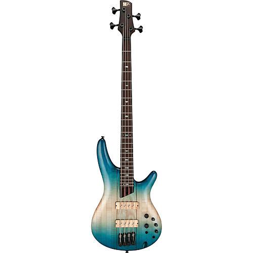 Ibanez Premium SR4CMLTD 4-String Electric Bass Guitar Caribbean Islet Low Gloss - musicians--Friend