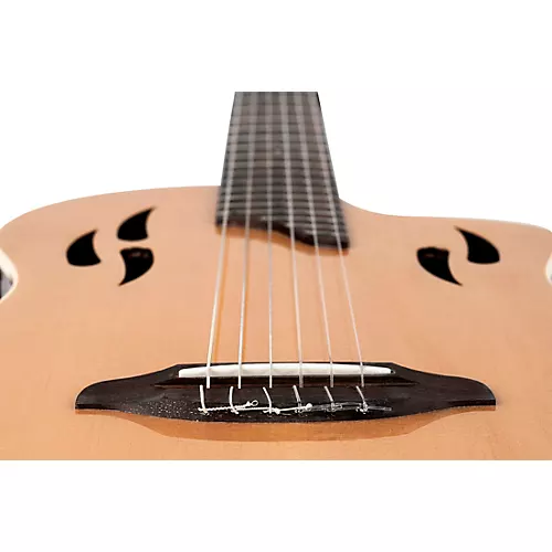 Ortega RTPSTD Nylon-String Acoustic-Electric Guitar Satin Black - musicians--Friend