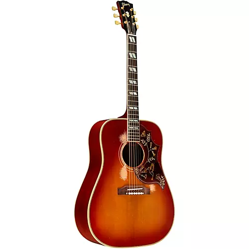 Gibson Murphy Lab 1960 Hummingbird Heavy Aged Acoustic Guitar Washed Cherry Sunburst - musicians--Friend
