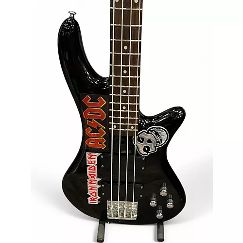 Used Schecter Guitar Research C4 DELUXE 4 BLACK Electric Bass Guitar BLACK - musicians--Friend