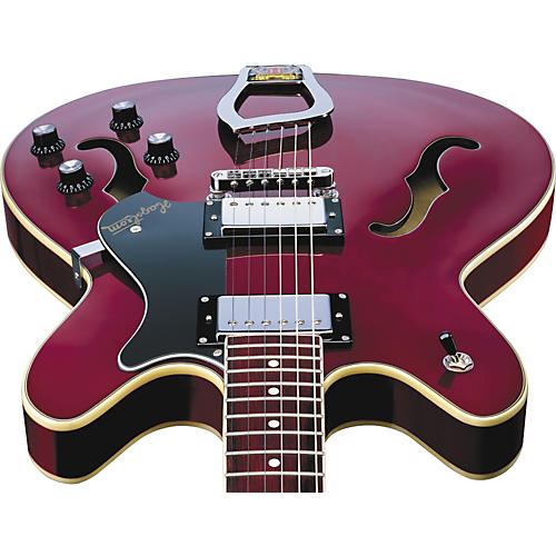 Hagstrom Viking Semi-Hollowbody Electric Guitar Wild Cherry - musicians--Friend