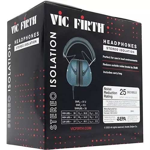 Vic Firth SIH3 Isolation Headphones - musicians--Friend