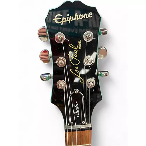 Used Epiphone Les Paul Studio Seafoam Green Solid Body Electric Guitar Seafoam Green - musicians--Friend