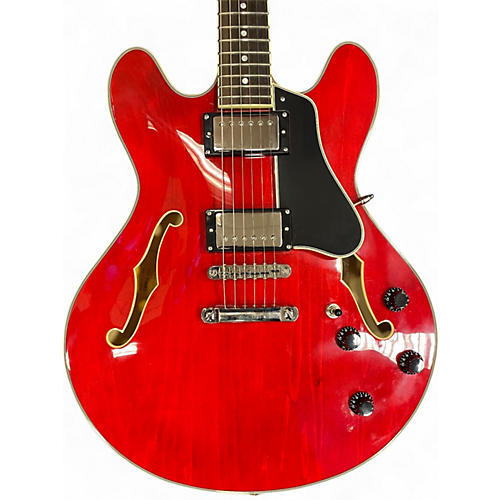 Used Eastman T386 Red Hollow Body Electric Guitar Red - musicians--Friend