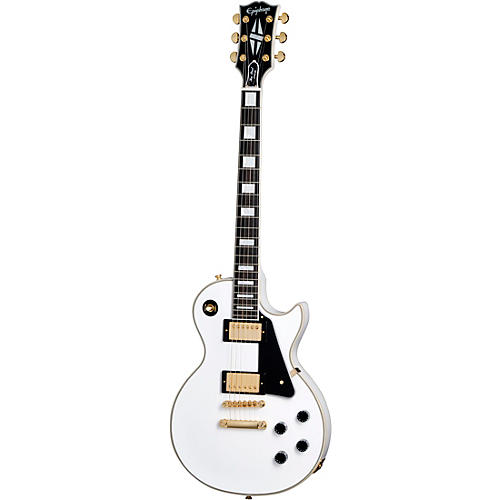 Epiphone Inspired by Gibson Custom Les Paul Custom Electric Guitar Ebony - musicians--Friend