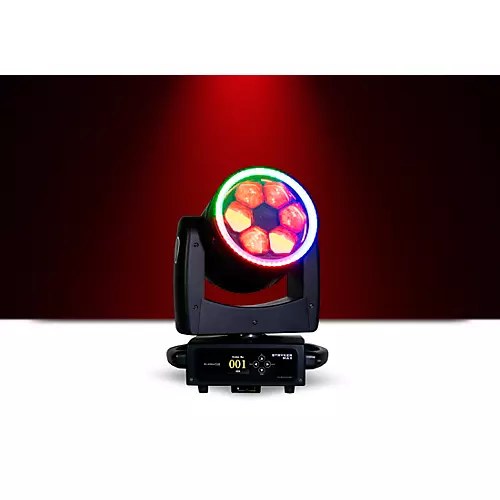 Eliminator Lighting Stryker Max Wash-Zoom RGBW LED Moving Head with LED Ring - musicians--Friend
