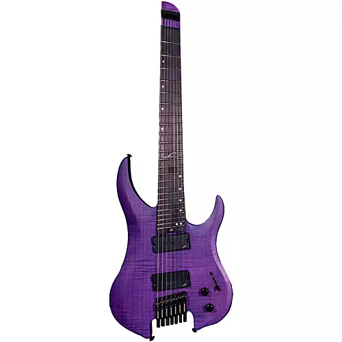 Legator Ghost 7 String Multi-Scale Super Shred Series Flamed Maple Electric Guitar Purple - musicians--Friend