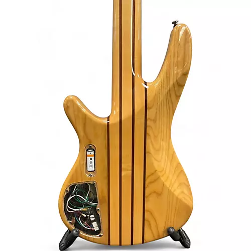 Used Ibanez SRX705 5 String Natural Electric Bass Guitar Natural - musicians--Friend