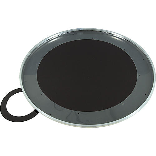 Aquarian Force II Resonant Bass Drum Head Black 20 in. - musicians--Friend