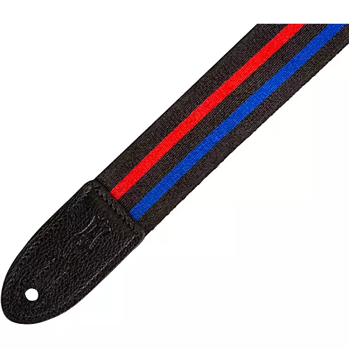 Levy's MPJR 1 1/2 inch Wide Kids Guitar Strap Black, Blue - musicians--Friend