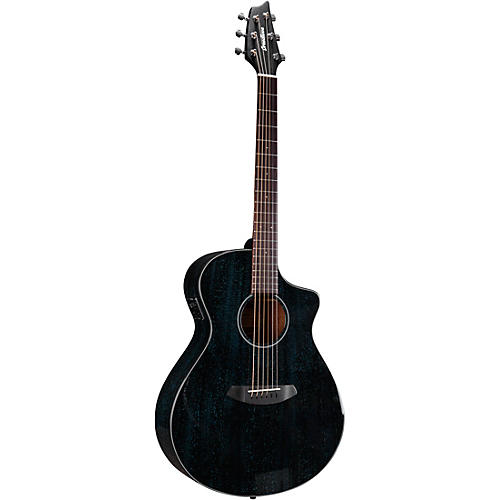 Breedlove Rainforest S African Mahogany Concert Acoustic-Electric Guitar Midnight Blue - musicians--Friend