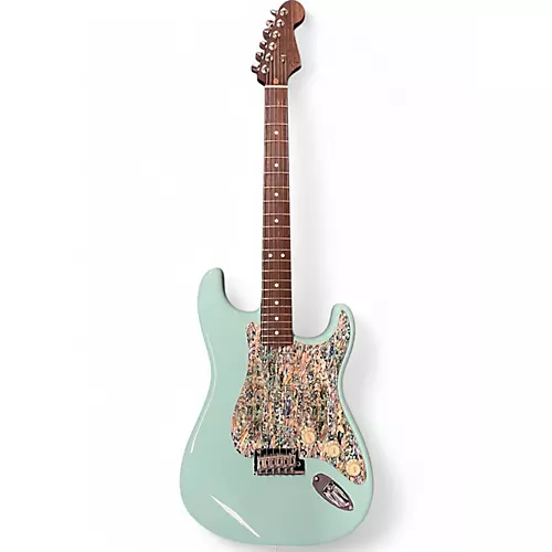 Used 2017 Fender Limited Edition American Professional Stratocaster Daphne Blue Solid Body Electric Guitar Daphne Blue - musicians--Friend
