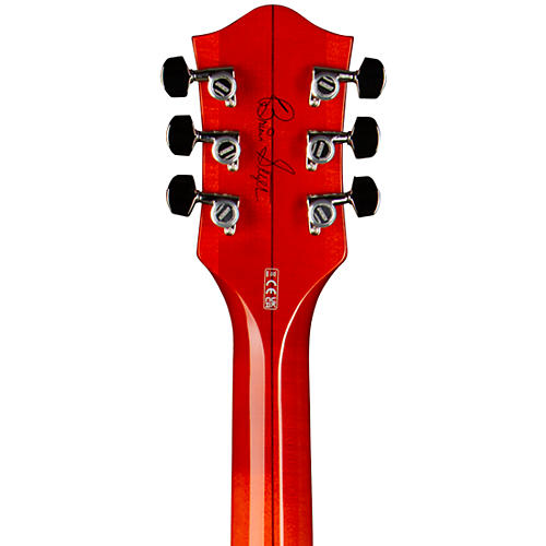 Gretsch Guitars G6120TFM-BSNV Brian Setzer Signature Nashville With Bigsby and Flame Maple Orange Stain - musicians--Friend