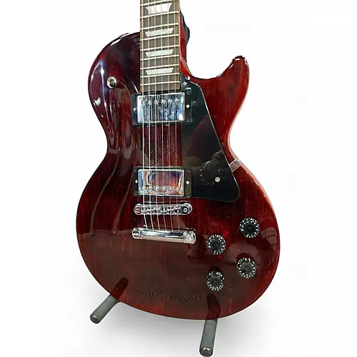 Used Gibson Les Paul Studio Worn Cherry Solid Body Electric Guitar Worn Cherry - musicians--Friend
