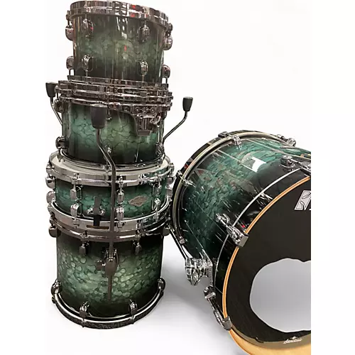 Used TAMA 5 Piece Starclassic molten steel Drum Kit molten steel - musicians--Friend