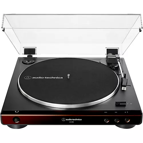 Audio-Technica AT-LP60X Fully Automatic Belt-Drive Stereo Record Player Brown - musicians--Friend