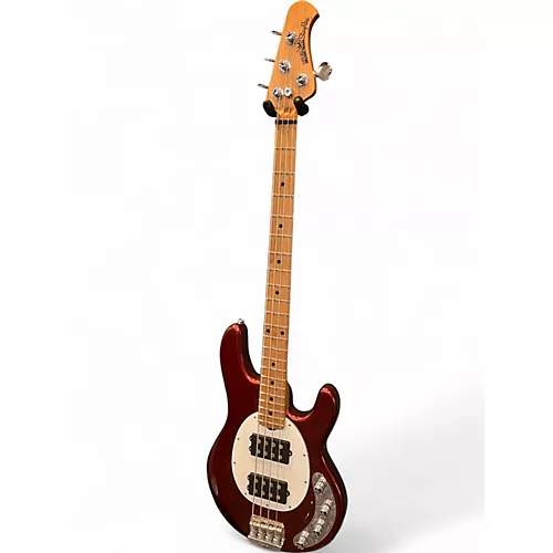 Used Ernie Ball Music Man Stingray 4 String CANDY APPLE RED Electric Bass Guitar CANDY APPLE RED - musicians--Friend