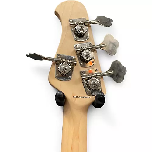 Used Sterling by Music Man Ray34 White Electric Bass Guitar White - musicians--Friend