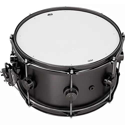 DW Collector's Series Satin Black Over Brass Snare Drum With Black Nickel Hardware 13 x 7 in. - musicians--Friend