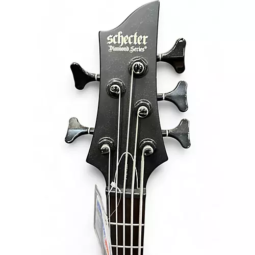 Used Schecter Guitar Research STILETTO STEALTH 5 Black Electric Bass Guitar Black - musicians--Friend