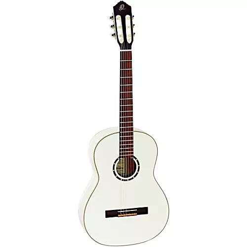 Ortega R121SNWH Family Series Full-Size Classical Guitar White - musicians--Friend