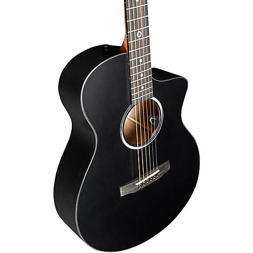 Martin SCE Custom Road Series Koa Acoustic-Electric Guitar Black - musicians--Friend