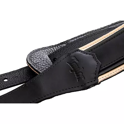 Taylor American Dream Leather Strap White/Black 2.5 in. - musicians--Friend