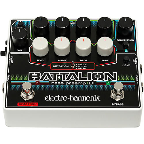 Electro-Harmonix Battalion Bass Preamp and DI Pedal - musicians--Friend