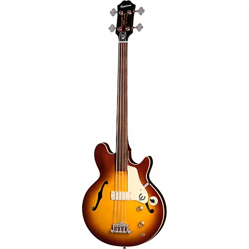 Epiphone Jack Casady Fretless Bass Aged Royal Tan - musicians--Friend