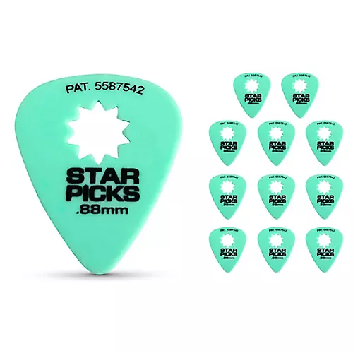 Everly Star Guitar Picks .50 mm 12 Pack - musicians--Friend