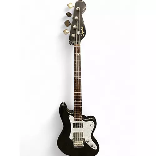Used Squier Paranormal Rascal HH Metallic Black Electric Bass Guitar Metallic Black - musicians--Friend