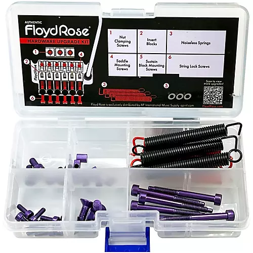 Floyd Rose Stainless Steel Hardware Upgrade Kit Pink - musicians--Friend