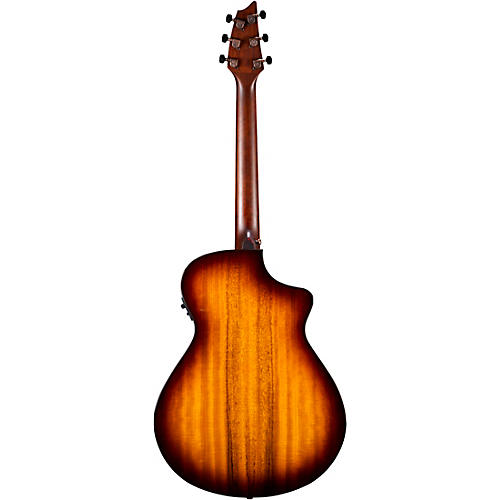Breedlove Pursuit Exotic All Myrtlewood Left-Handed Concert Acoustic-Electric Guitar Tiger's Eye - musicians--Friend