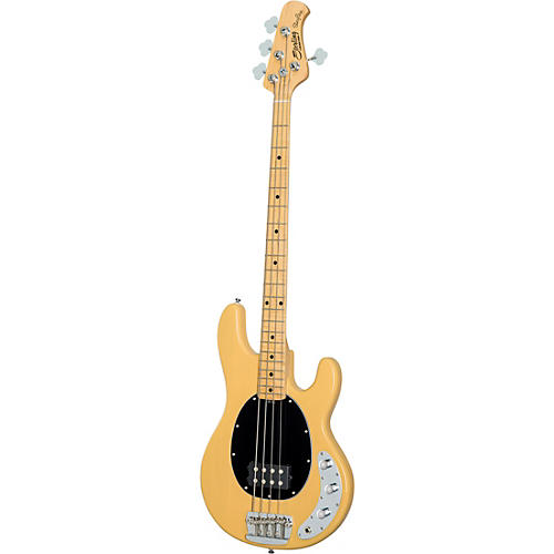 Sterling by Music Man StingRay Classic Ray24 Maple Fingerboard Electric Bass Butterscotch Black Pickguard - musicians--Friend
