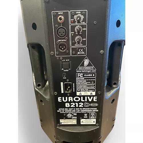 Used Behringer B212D 12in 2-Way 550W Powered Speaker - musicians--Friend