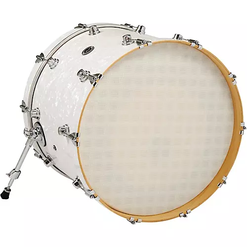 DW DWe Wireless Acoustic/Electronic Convertible Bass Drum 20 x 14 in. Finish Ply White Marine Pearl - musicians--Friend