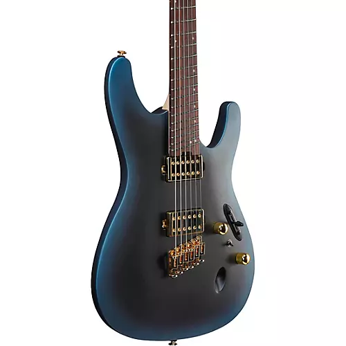 Ibanez SML721 S Axe Design Lab Multi-Scale Electric Guitar Midnight Arctic Ocean Matte - musicians--Friend