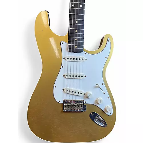 Used 2021 Fender CUSTOM SHOP DOUBLE BOUND STRATOCASTER Aztec Gold Solid Body Electric Guitar Aztec Gold - musicians--Friend