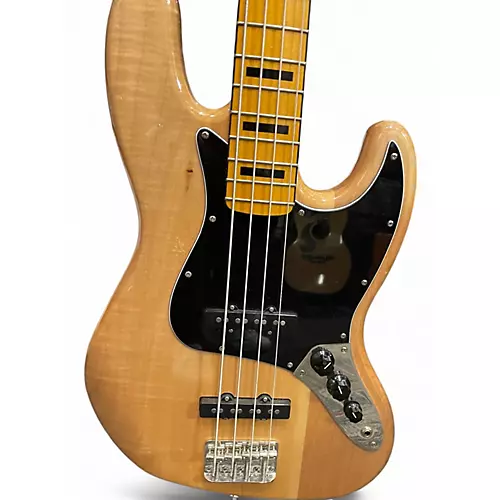 Used Squier Classic Vibe 70s Jazz Bass 5 String Natural Electric Bass Guitar Natural - musicians--Friend