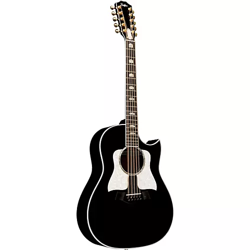 Taylor 657ce 10-String Grand Pacific Acoustic-Electric Bajo Quinto Black - musicians--Friend