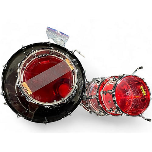 Used DW 5 piece Design Series Acrylic Clear Drum Kit Clear - musicians--Friend