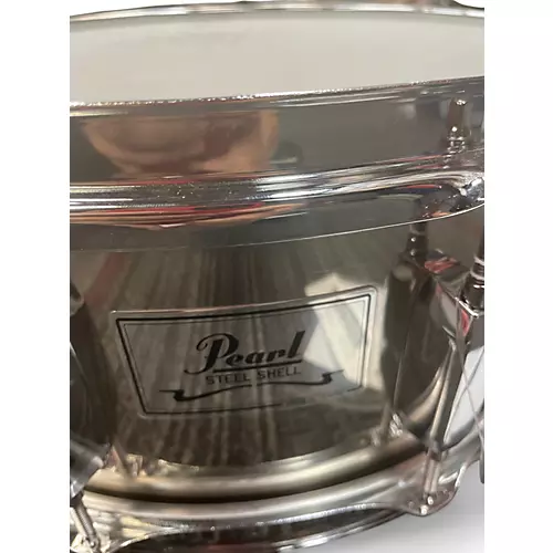 Used Pearl 14in Steel Shell Steel Gray Drum Steel Gray 33 - musicians--Friend