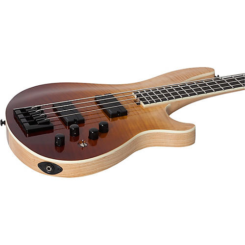 Schecter Guitar Research SLS Elite-4 Electric Bass Black Fade Burst - musicians--Friend