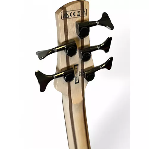 Used Ibanez SR305 5 String Black and Silver Electric Bass Guitar Black and Silver - musicians--Friend