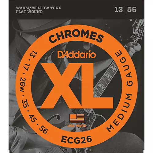 D'Addario ECG26 Chromes Medium Gauge Electric Guitar Strings - musicians--Friend
