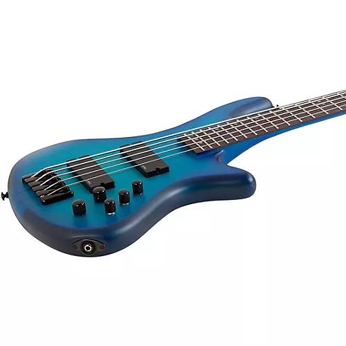 Schecter Guitar Research Stiletto Studio-5 5-String Electric Bass Guitar Ocean Blue Burst - musicians--Friend
